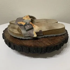 Birkenstock Papillio Women’s Size 7 Catalina Floral One Strap Slip On Sandals