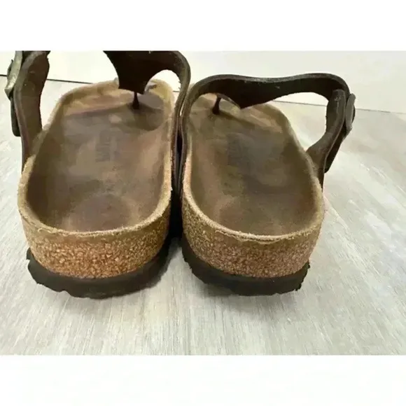 Birkenstock Sandals Women's‎ 6 37  Brown Slip On Roman Style Gizeh