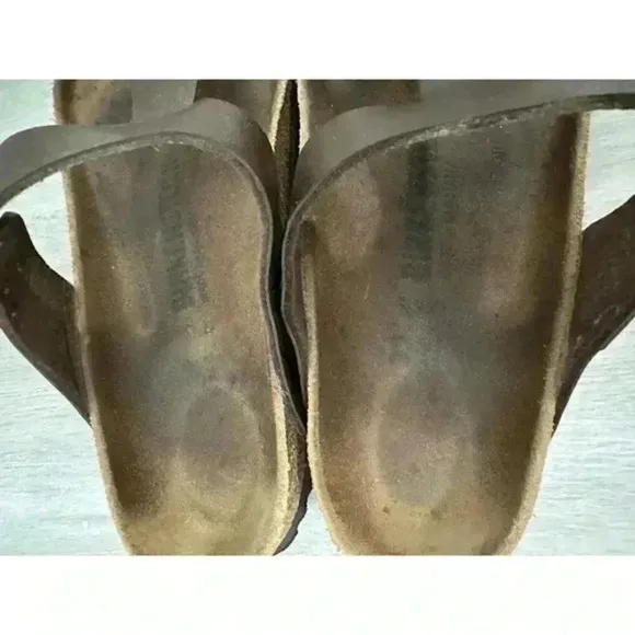 Birkenstock Sandals Women's‎ 6 37  Brown Slip On Roman Style Gizeh