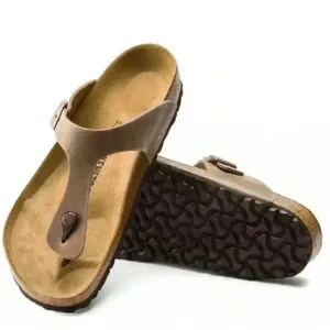 Birkenstock Sandals Women's‎ 6 37  Brown Slip On Roman Style Gizeh
