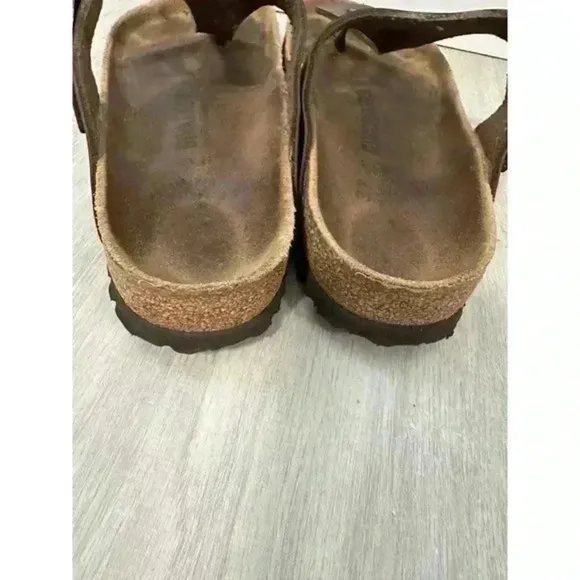 Birkenstock Sandals Women's‎ 6 37  Brown Slip On Roman Style Gizeh
