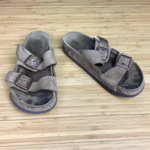 Birkenstock Tan Suede Arizona Style Slip-On Sandals