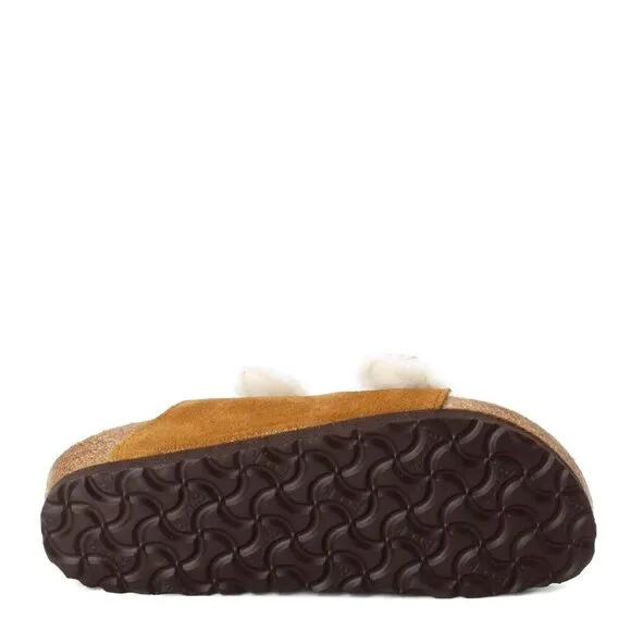 Birkenstock Women's Arizona Shearling Sandals, Mink, Tan Womens size 8