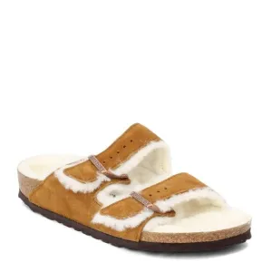 Birkenstock Women's Arizona Shearling Sandals, Mink, Tan Womens size 8
