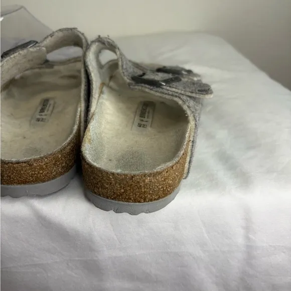 Birkenstock Women's Arizona Shearling Wool Slip On Sandals