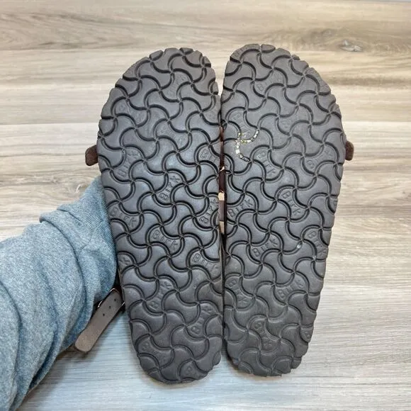 Birkenstock Yara Habana Ankles Sandals Womens Size 7 Mens 5 EU 38 Leather