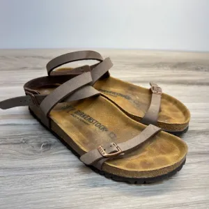 Birkenstock Yara Habana Ankles Sandals Womens Size 7 Mens 5 EU 38 Leather