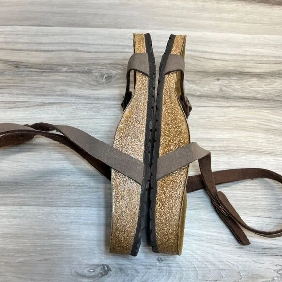 Birkenstock Yara Habana Ankles Sandals Womens Size 7 Mens 5 EU 38 Leather