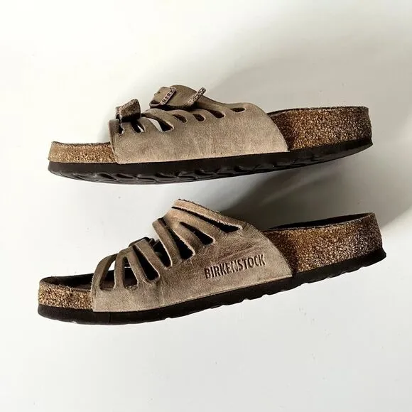 Birkenstock Granada Soft Footbed Women's 36 5-5.5 Narrow Brown Leather Sandals