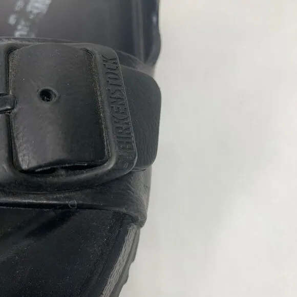 Birkenstocks Arizona Mens 46 Black Sandals Slide On Buckle Size 13 Rubber‎