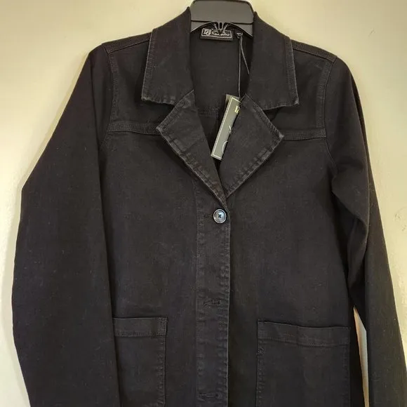 Black LS, Classic StylemLong Blazer Jacket DG2 Small