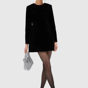 Black Velvet Haley Dress