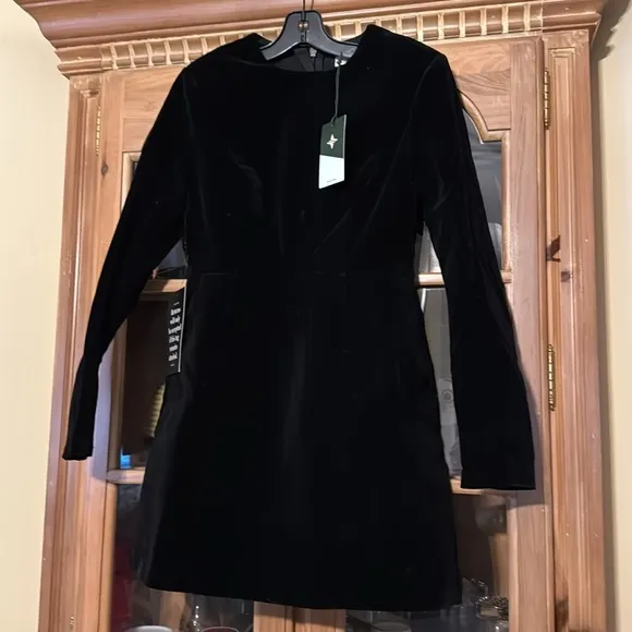 Black Velvet Haley Dress