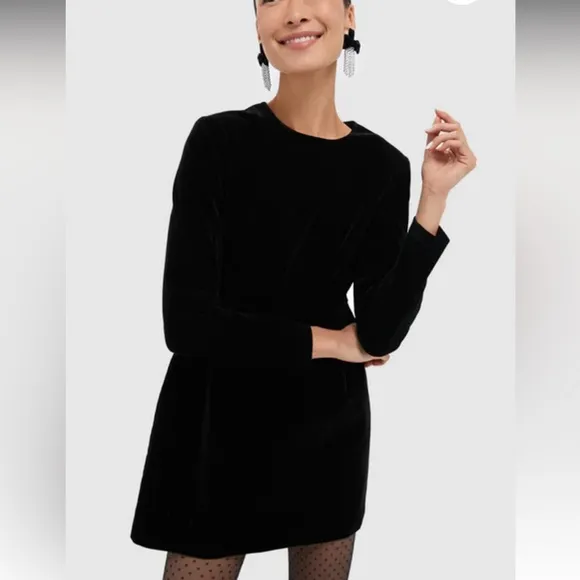 Black Velvet Haley Dress