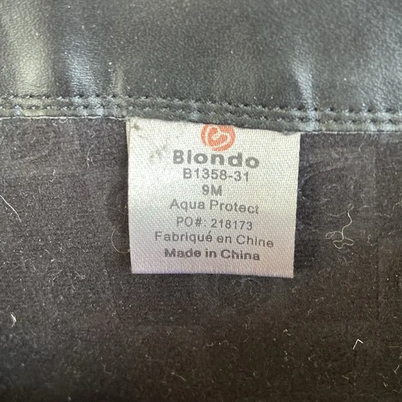 Blondo Canada Valeska Waterproof Black Dress Suede Slouch Boots Women's Size 9