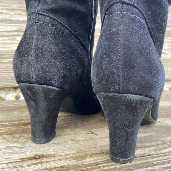 Blondo Canada Valeska Waterproof Black Dress Suede Slouch Boots Women's Size 9