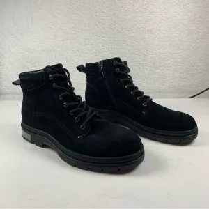 Blondo Dean Waterproof Boots‎ Lace Up Black Suede Size 10.5 NWOB 7150