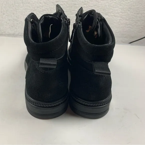 Blondo Dean Waterproof Boots‎ Lace Up Black Suede Size 10.5 NWOB 7150