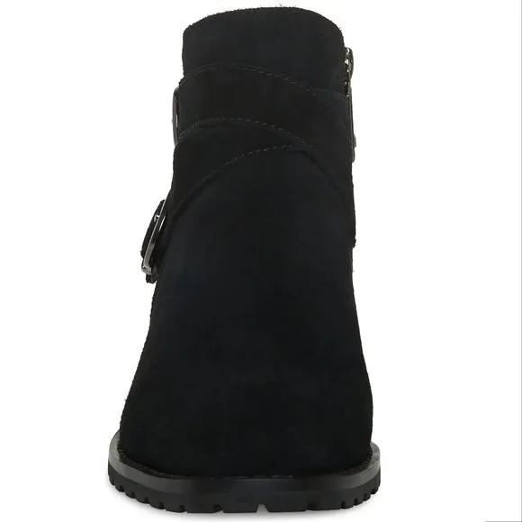 BLONDO Shanna Waterproof BOOTIES Ankle Boots Size 7.5 Black Suede NEW $149
