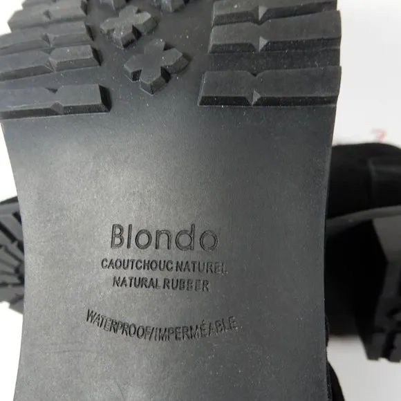 BLONDO Shanna Waterproof BOOTIES Ankle Boots Size 7.5 Black Suede NEW $149