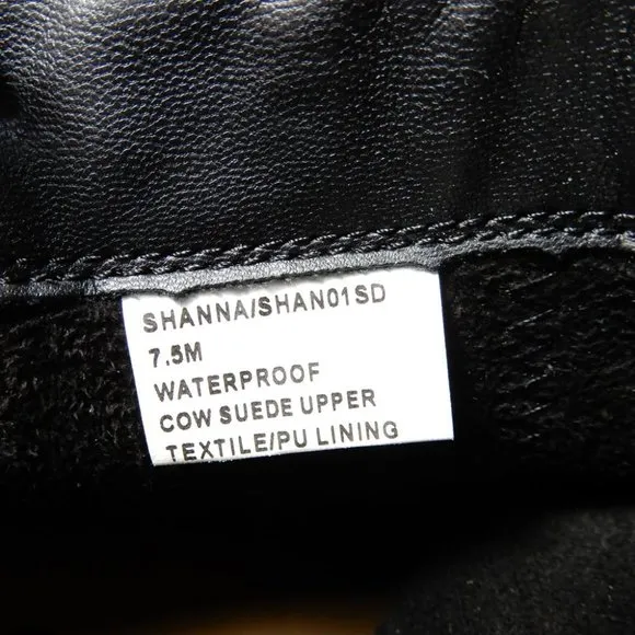 BLONDO Shanna Waterproof BOOTIES Ankle Boots Size 7.5 Black Suede NEW $149