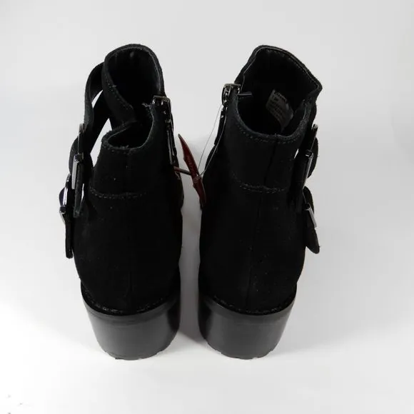 BLONDO Shanna Waterproof BOOTIES Ankle Boots Size 7.5 Black Suede NEW $149