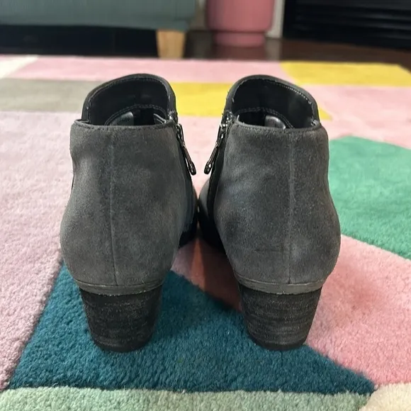 Blondo Villa Waterproof Dark Grey Suede Ankle Boots Booties