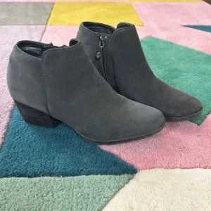 Blondo Villa Waterproof Dark Grey Suede Ankle Boots Booties