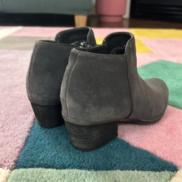 Blondo Villa Waterproof Dark Grey Suede Ankle Boots Booties