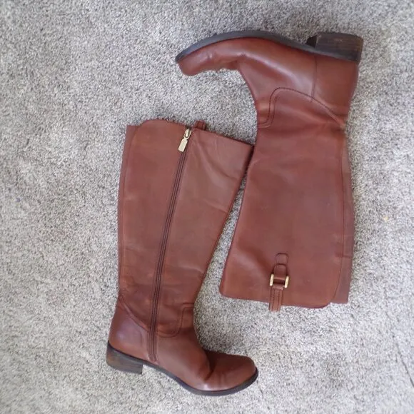 blondo waterproof knee high leather riding boots 9.5