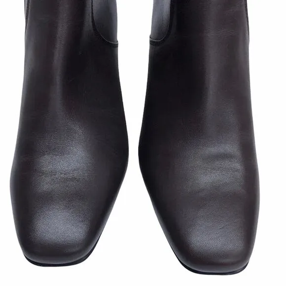 Blondo Weatherproof Caitlin Tall Leather Heeled Boots Brown 8