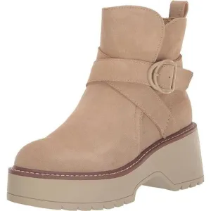 Blondo Women's Giovanni Waterproof Platform Boots Size 9 1/2‎ Sand Suede