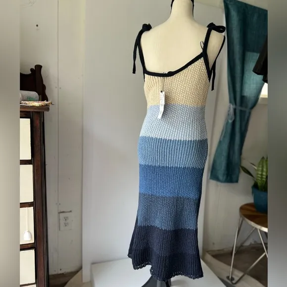 Blue &amp; White Zara Limited Edition Crochet Dress