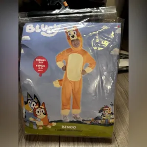 Bluey 3Pcs Jumpsuit, Head Piece and Tail Bingo Costume for Toddlers Size3-4 NWT