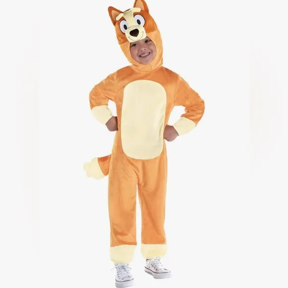 Bluey 3Pcs Jumpsuit, Head Piece and Tail Bingo Costume for Toddlers Size3-4 NWT
