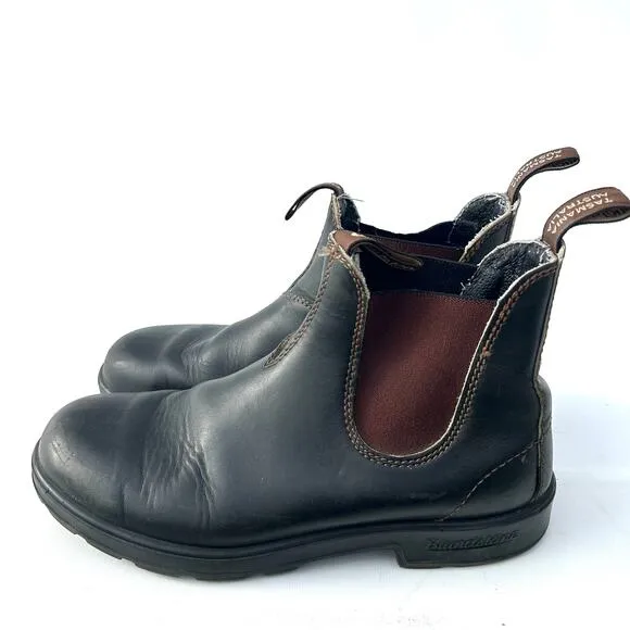 Blundstone Women’s Boots Chelsea Ankle Leather Work Stout Brown 500 11