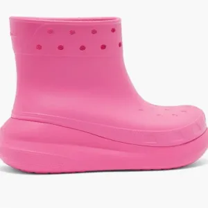 BNIB CROCS Crush Platform Waterproof Boots $80 pink size 8