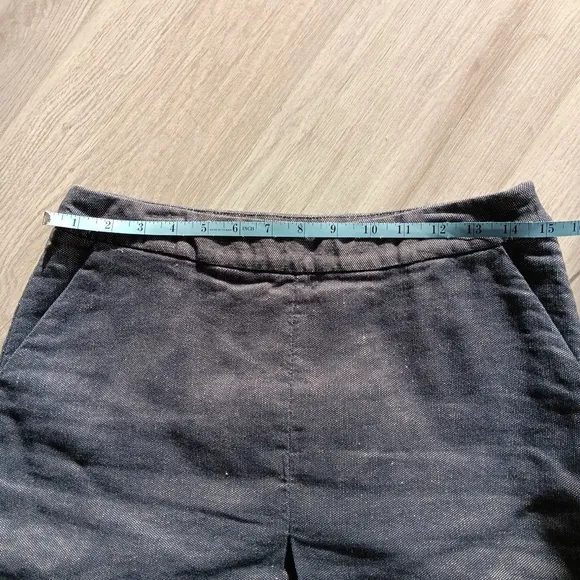 Boden Denim Skirt Split Front Detail Pockets Blue Jean Size 6L