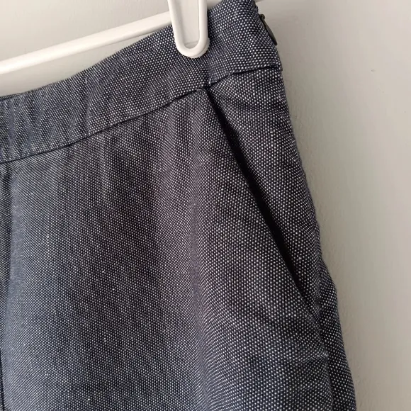 Boden Denim Skirt Split Front Detail Pockets Blue Jean Size 6L