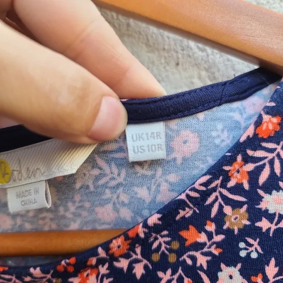 Boden | Ruched Bust Jersey Mini Dress In Pink Sherbet, Petal Foliage Size 10
