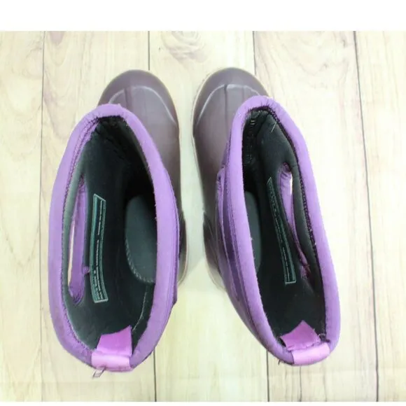 Bogs Classic Purple Rubber Pull On Waterproof Winter Boots Size 5 Youth