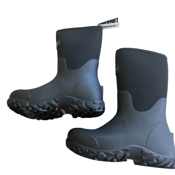 BOGS COMPOSITE TOE  Insulated Waterproof Work Boots,Black (72132CT-001), 12, NWT