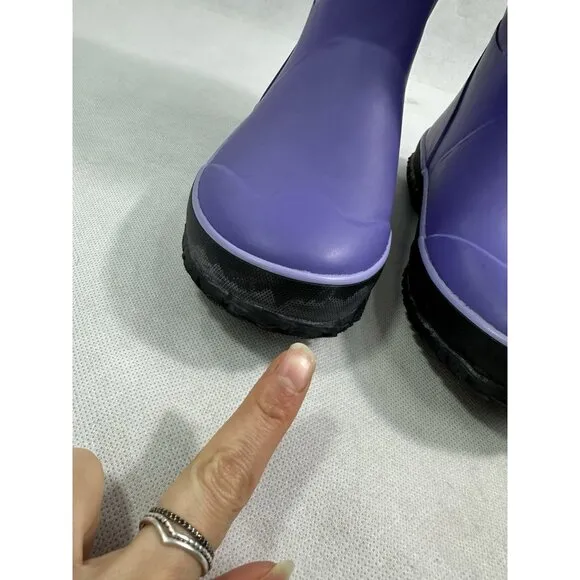 BOGS Grasp Purple Pegasus Youth Size US 4 Waterproof Rain Winter Boots