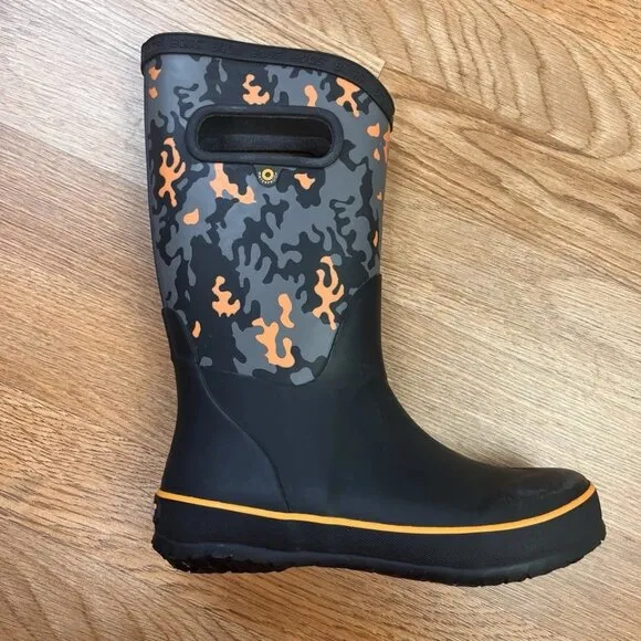 BOGS Rain Boots Youth Kids Size 1 Neo Camo NEW