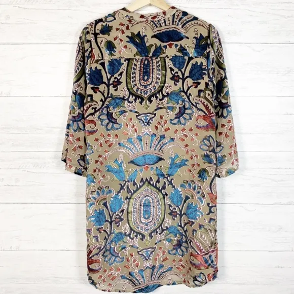 Boho Velvet Lace-Up Tunic Dress - Anthropologie Tolani Stevie Nicks Festival