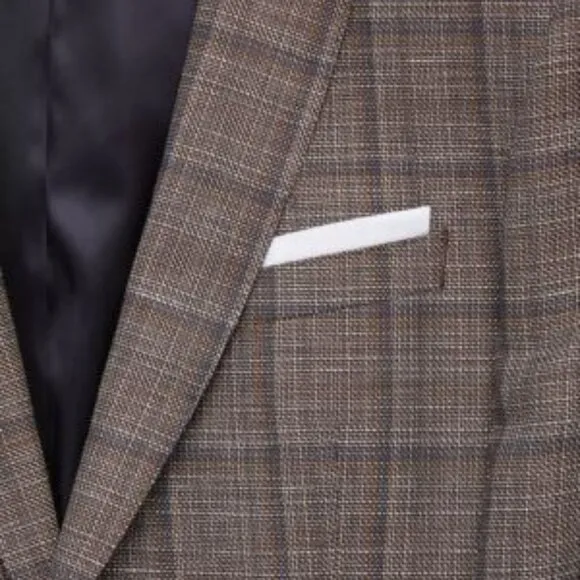 BOSS Hugo Boss Hutsons5 Slim-Fit Windowpane Wool &amp; Linen-Blend Sport Coat