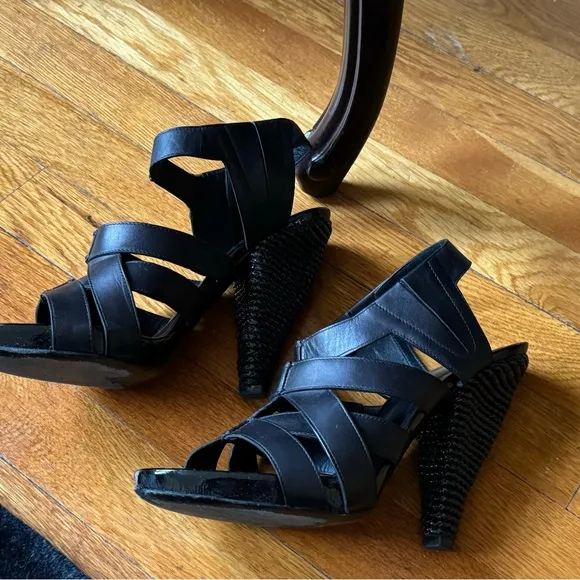 Bottega Veneta Sculpted Heel Sandals