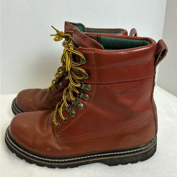 Brahma Men’s Brown Lace Up Thinsulate Genuine Leather Insulated Workwear Boots