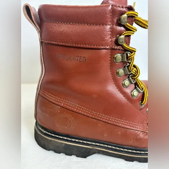 Brahma Men’s Brown Lace Up Thinsulate Genuine Leather Insulated Workwear Boots