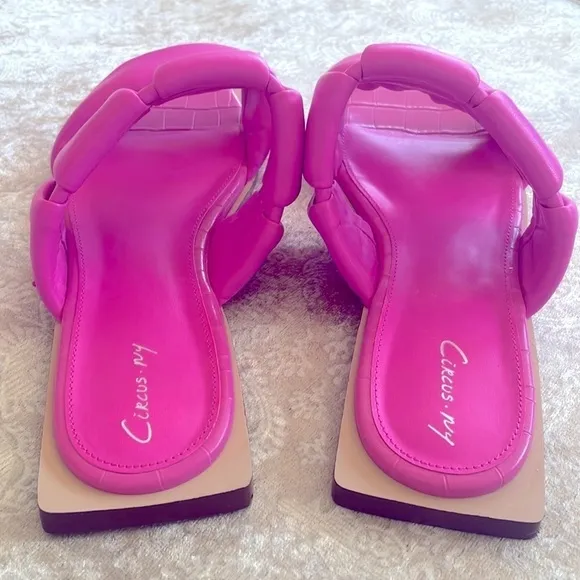 Brand New Circus by Sam Edelman Inara Slide Sandals Pink Origami Bright &amp; Bold
